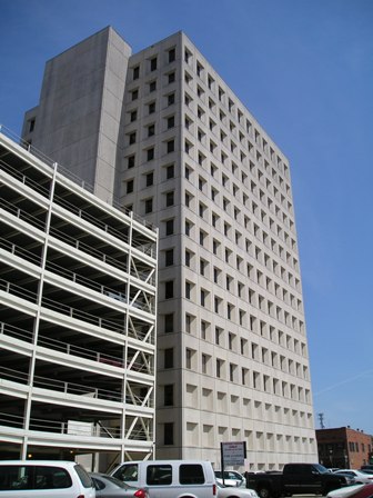 Parking Garage and main building
