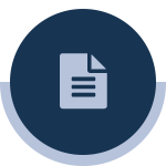 Blue circle with a document icon